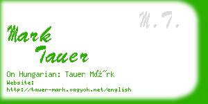 mark tauer business card